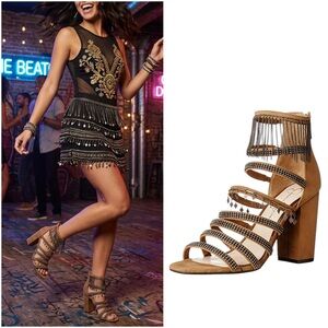 Jessica Simpson “Katalena” Chain Suede Heels